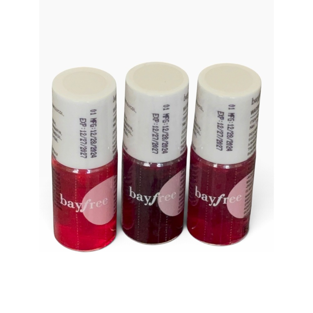 Bayfree Water Cheek & Lip Tint Trio 3 Pack Watermelon Tomatoes Raspberry NEW